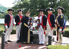 Color Guard at Point Pleasant (with President General Lindsay Brock)